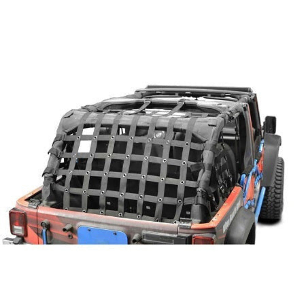 Steinjager - Cargo Net Teddy Top (Black) - 2007-2018 Wrangler Unlimited JKU