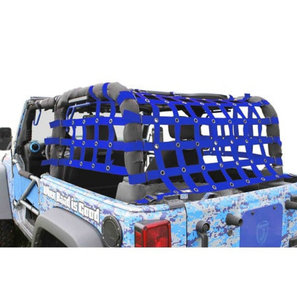 Steinjager - Cargo Net Teddy Top (Blue) - 2007-2018 Wrangler JK