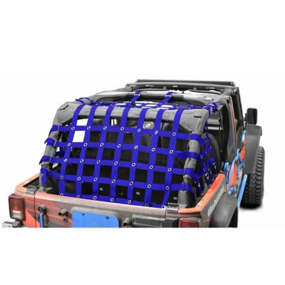 Steinjager - Cargo Net Teddy Top (Blue) - 2007-2018 Wrangler Unlimited JKU
