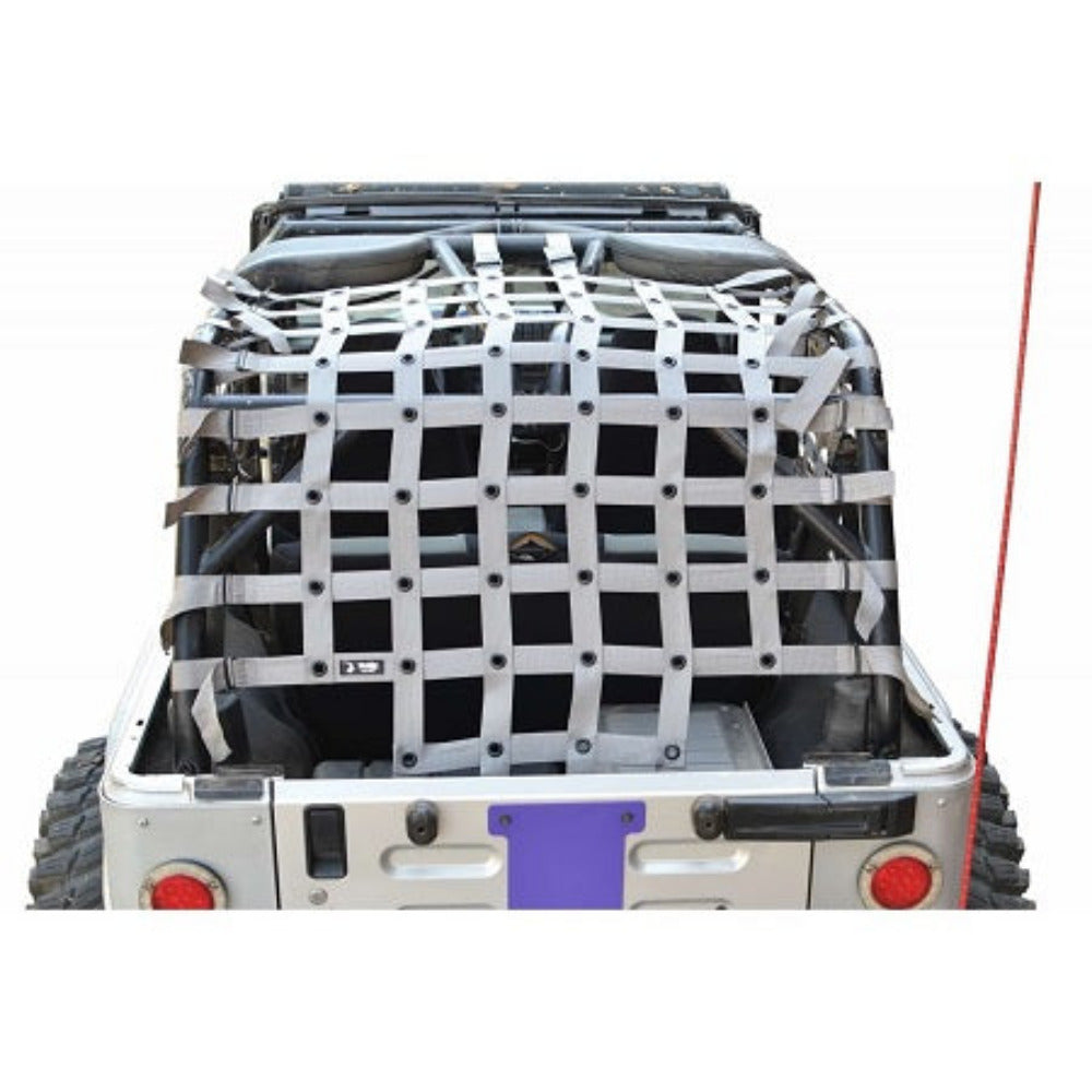 Steinjager - Cargo Net Teddy Top (Gray) - 2004-2006 Wrangler LJ