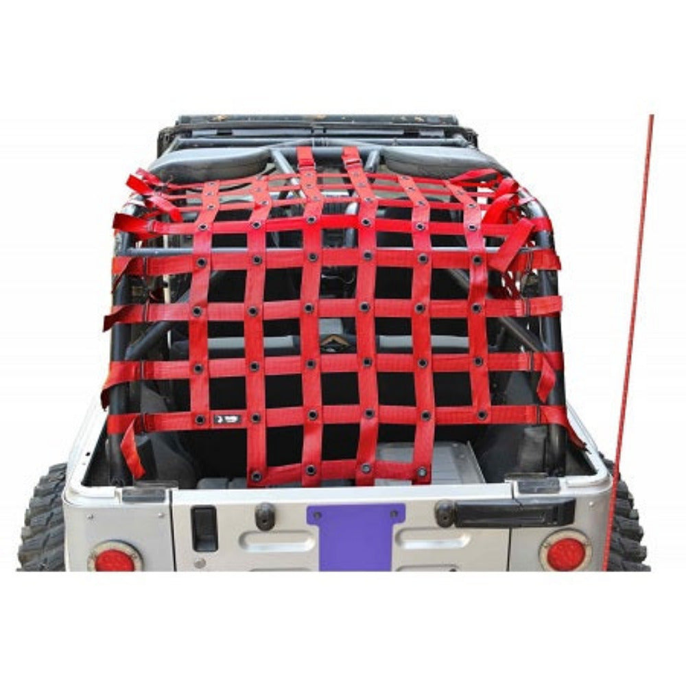 Steinjager - Cargo Net Teddy Top (Red) - 2004-2006 Wrangler LJ