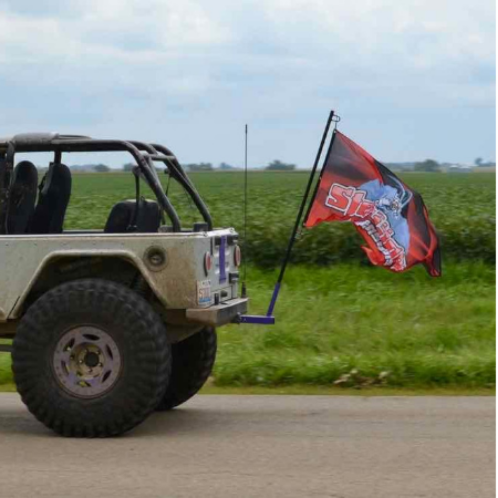Steinjager - Flag Holder (Hitch Mounted / Single)(18 Colors)
