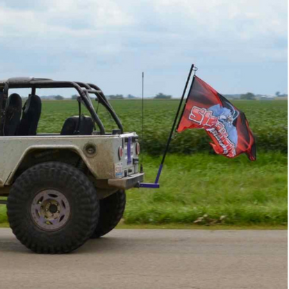 Steinjager - Flag Holder (Hitch Mounted / Single)(18 Colors)