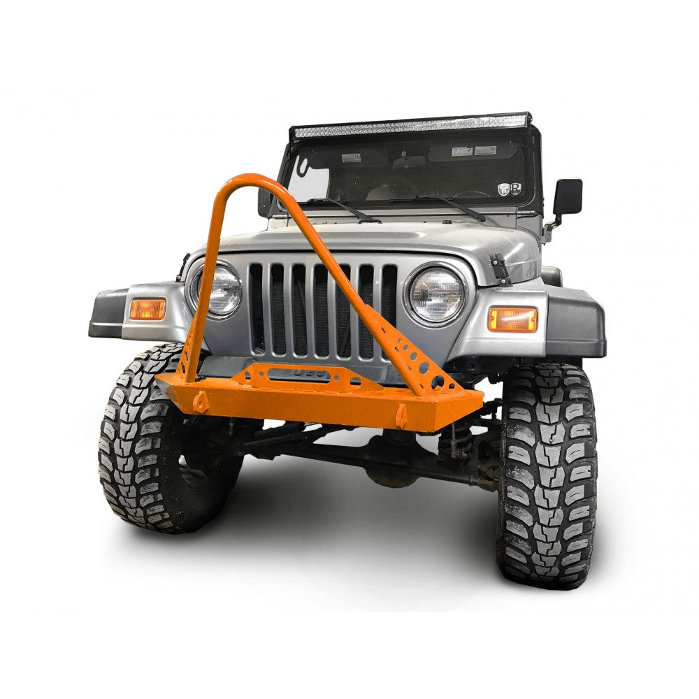 Steinjager - Front Bumper (Mid-Width)(Fluorescent Orange) - 1997-2006 Wrangler
