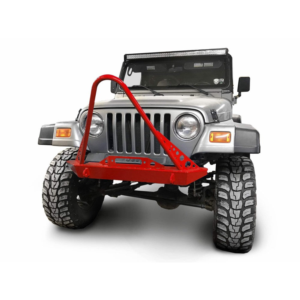 Steinjager - Front Bumper (Mid-Width)(Red Baron) - 1997-2006 Wrangler
