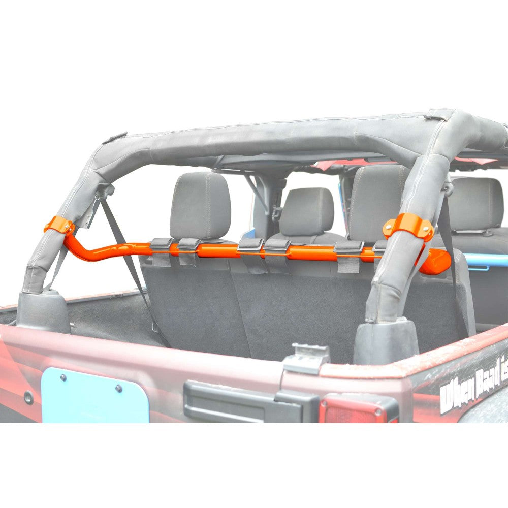 Steinjager - Harness Bar (Rear)(Flourescent Orange) - 2007-2018 Wrangler Unlimited JKU