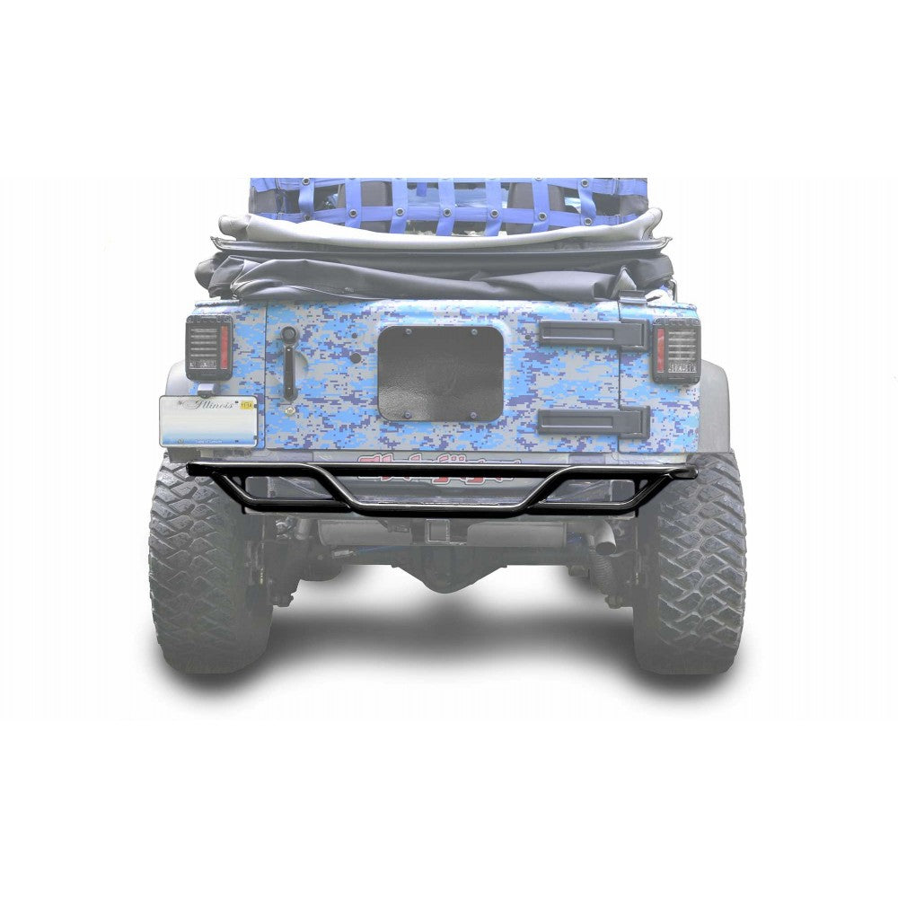 Steinjager - Rear Bumper | Tubular (Black) - 2007-2018 Wrangler