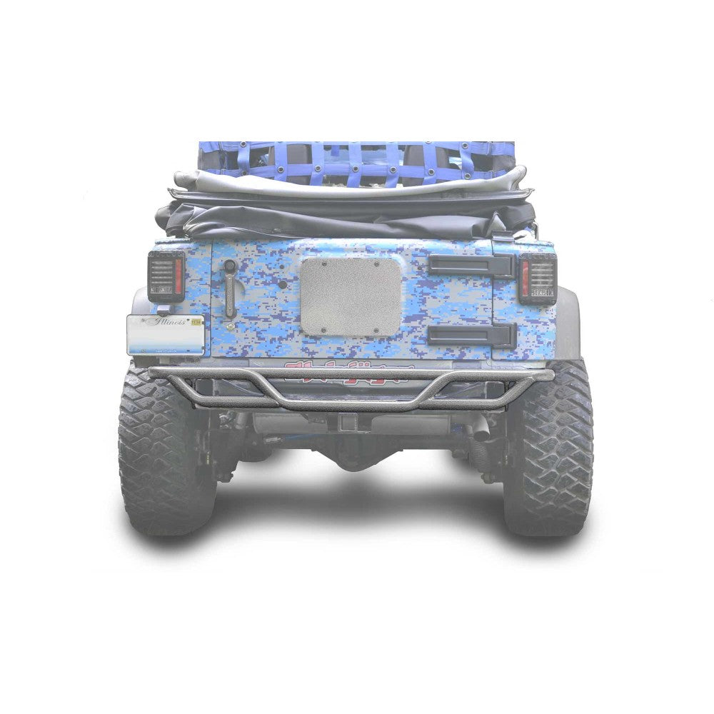 Steinjager - Rear Bumper | Tubular (Hammertone) - 2007-2018 Wrangler