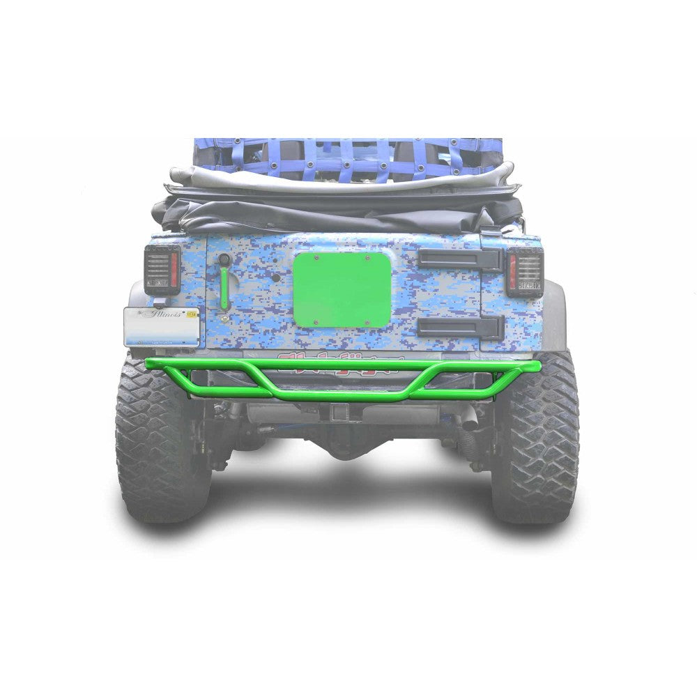 Steinjager - Rear Bumper | Tubular (Neon Green) - 2007-2018 Wrangler