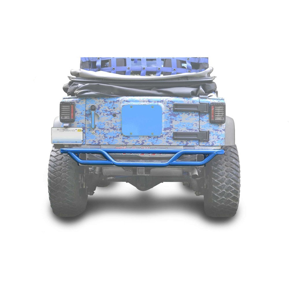 Steinjager - Rear Bumper | Tubular (Playboy Blue) - 2007-2018 Wrangler