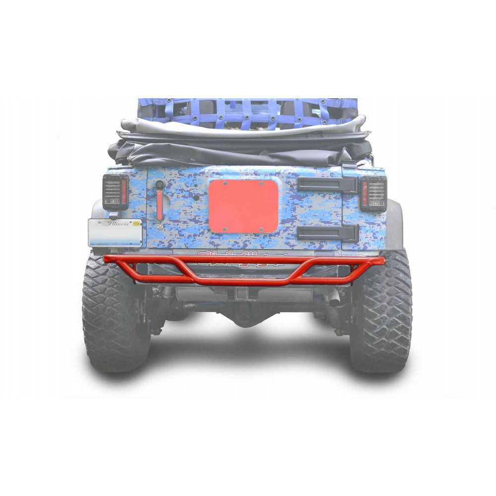 Steinjager - Rear Bumper | Tubular (Red Baron) - 2007-2018 Wrangler