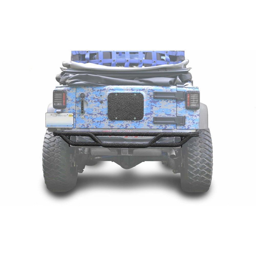Steinjager - Rear Bumper | Tubular (Textured Black) - 2007-2018 Wrangler