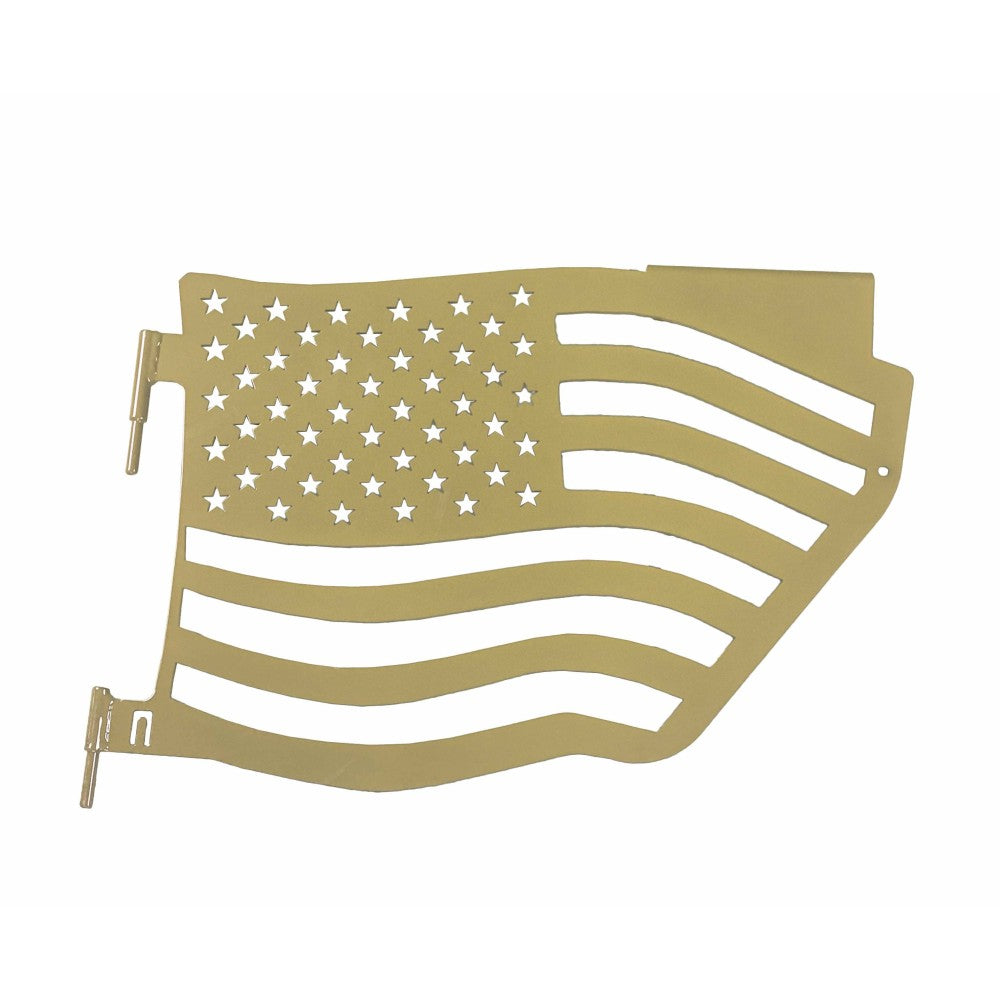 Steinjager - Trail Doors | American Flag Series (Military Beige) - 2007-Current Wrangler (Rear)