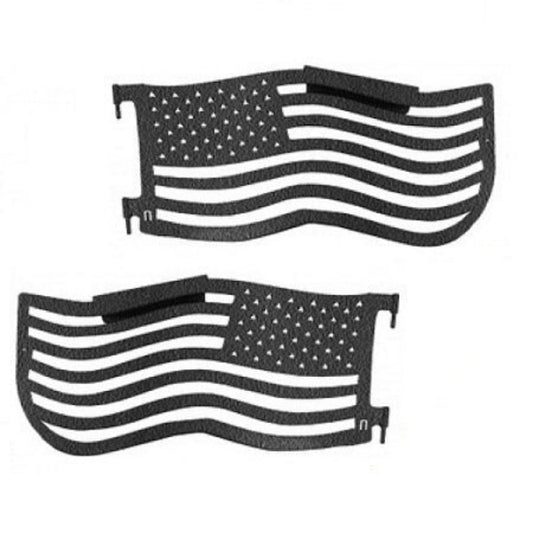 Steinjager - Trail Doors | American Flag Series (Textured Black) - 1997-2006 Wrangler