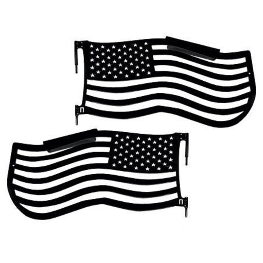 Steinjager - Trail Doors | American Flag Series (Textured Black) - 2007-2018 Wrangler JK