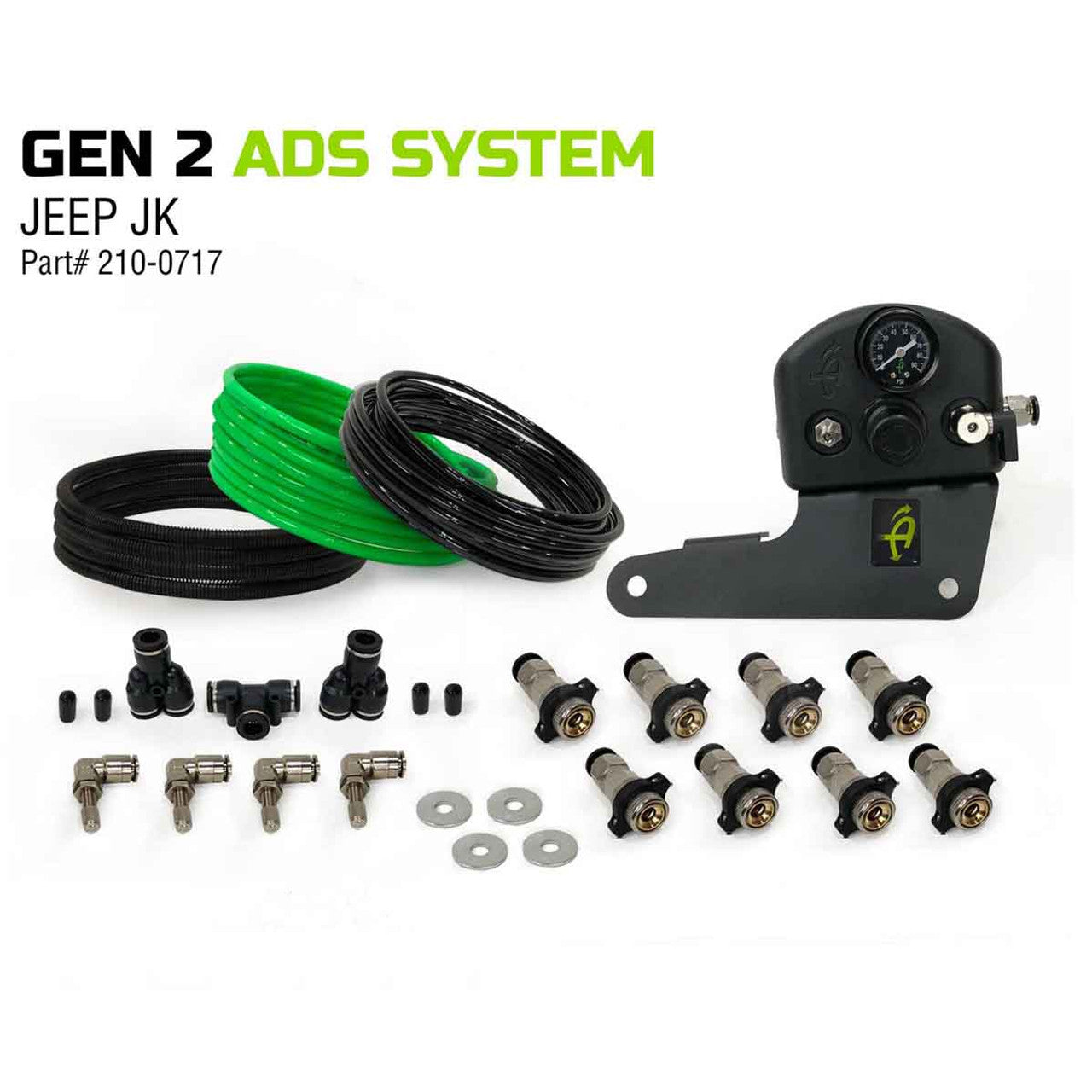 Up Down Air - 4 Tire Inflation System (Driver Side Forward Mounted) - 2007-2018 Wrangler 1