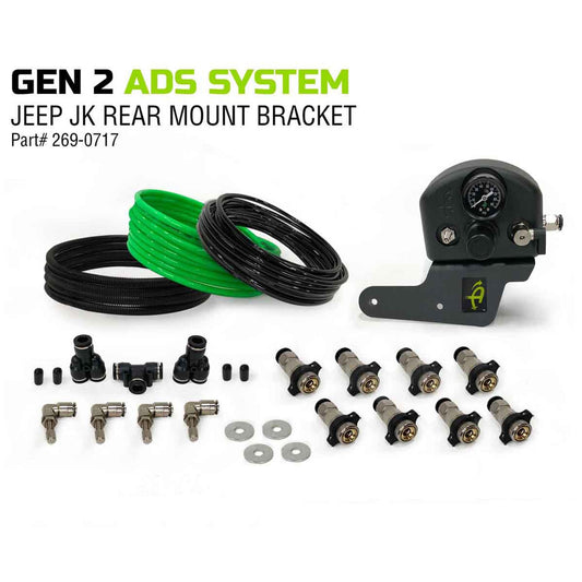 Up Down Air - 4 Tire Inflation System (Driver Side Rearward Mounted) - 2007-2018 Wrangler 1