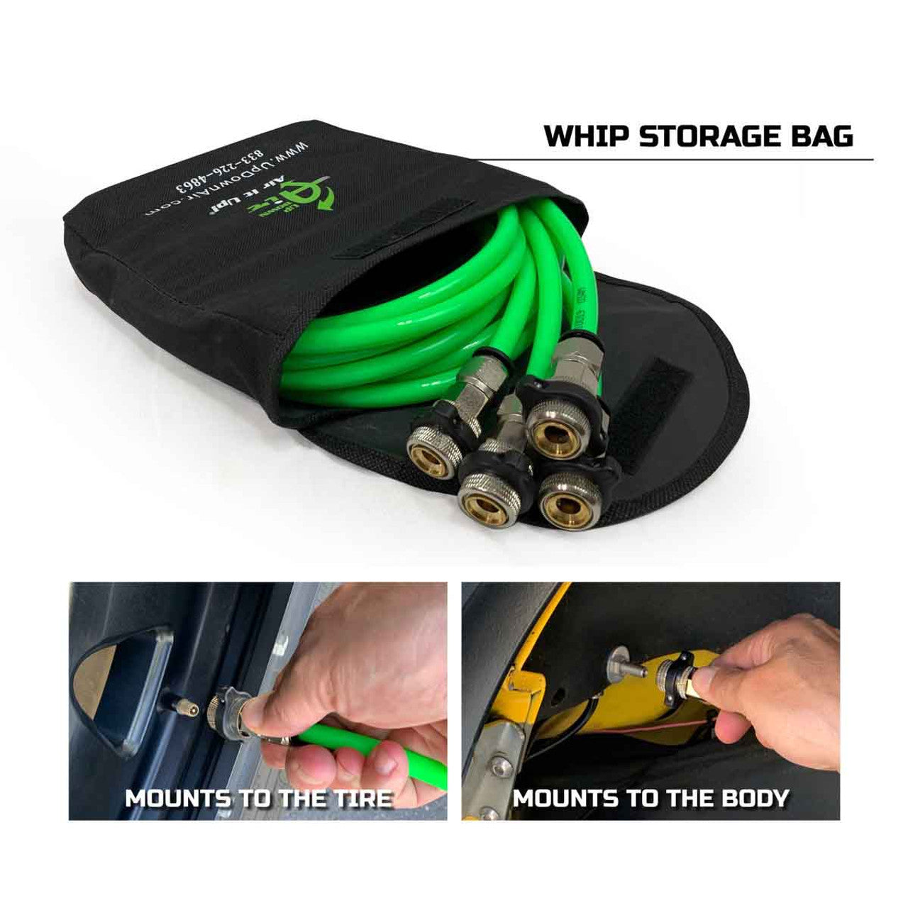 Up Down Air - 4 Tire Inflation System (Passenger Side Mounted) - 2019-Current Gladiator 4