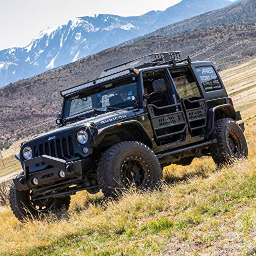 Aries Automotive - Trail Doors (Rear) - 2007-2018 Wrangler Unlimited JKU