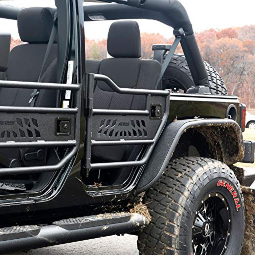 Aries Automotive - Trail Doors (Rear) - 2007-2018 Wrangler Unlimited JKU