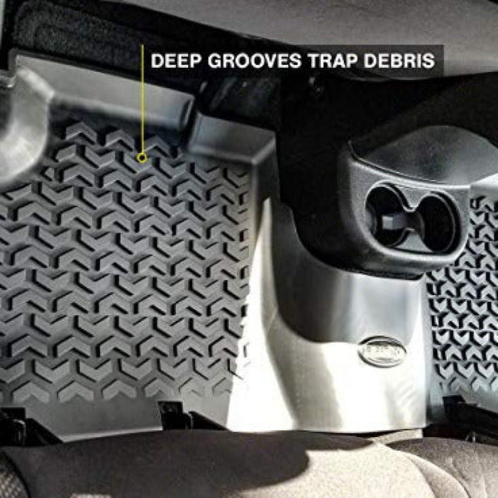 Barricade Off-Road - Floor Mats (Rear) - 2007-2018 Wrangler JKU