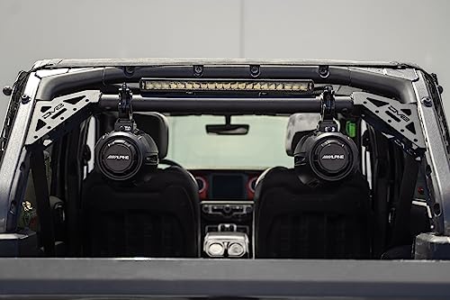 DV8 Offroad - Rear Tower Speaker Mounting Bar - 2018-Current Wrangler Unlimited JLU