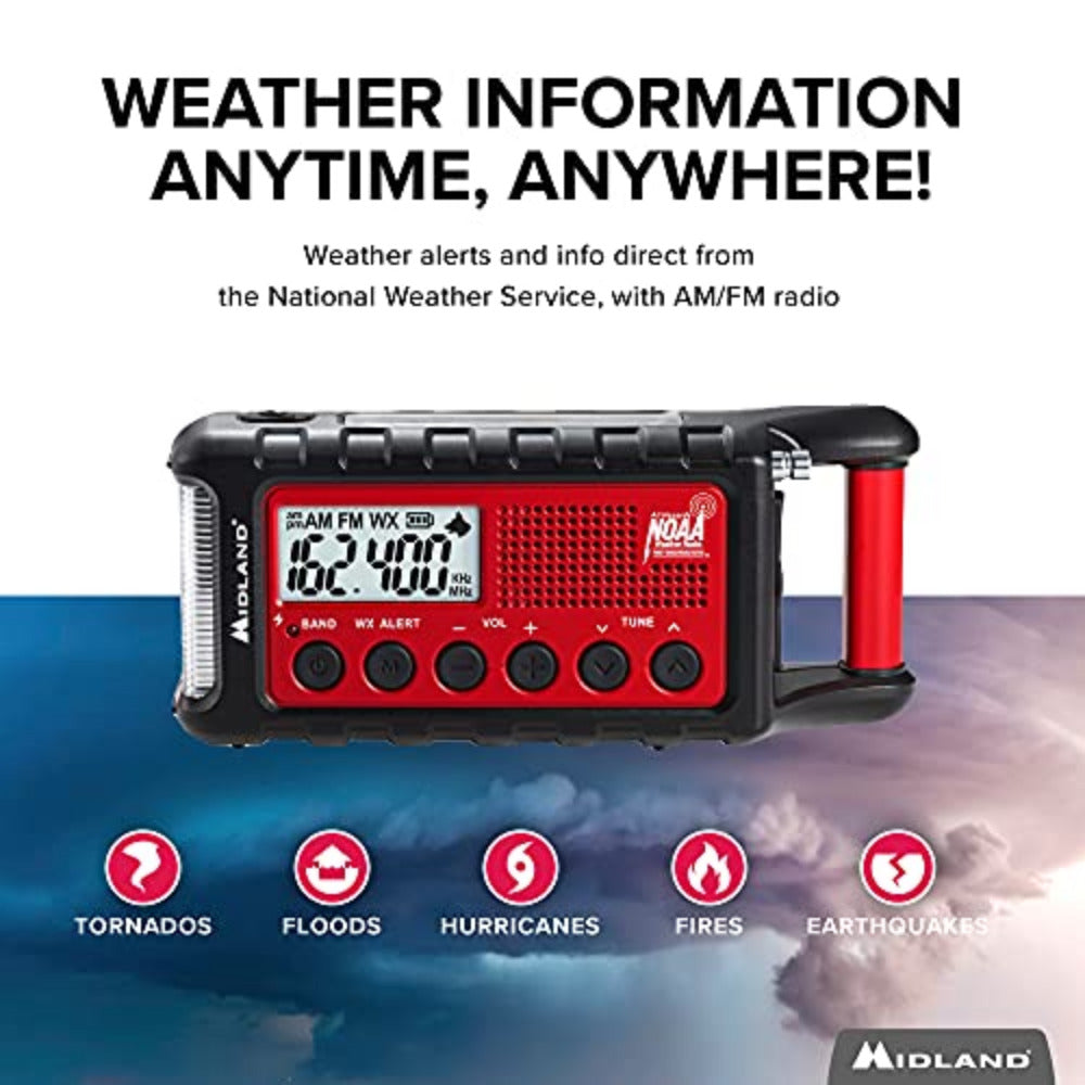 Midland - Emergency Crank NOAA Weather Scan & AM/FM Radio